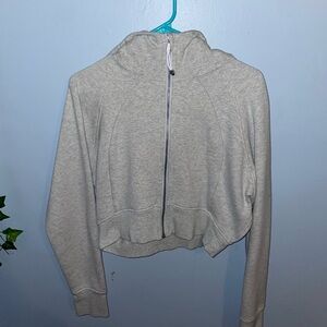 Cropped Lulu Scuba Zip Up